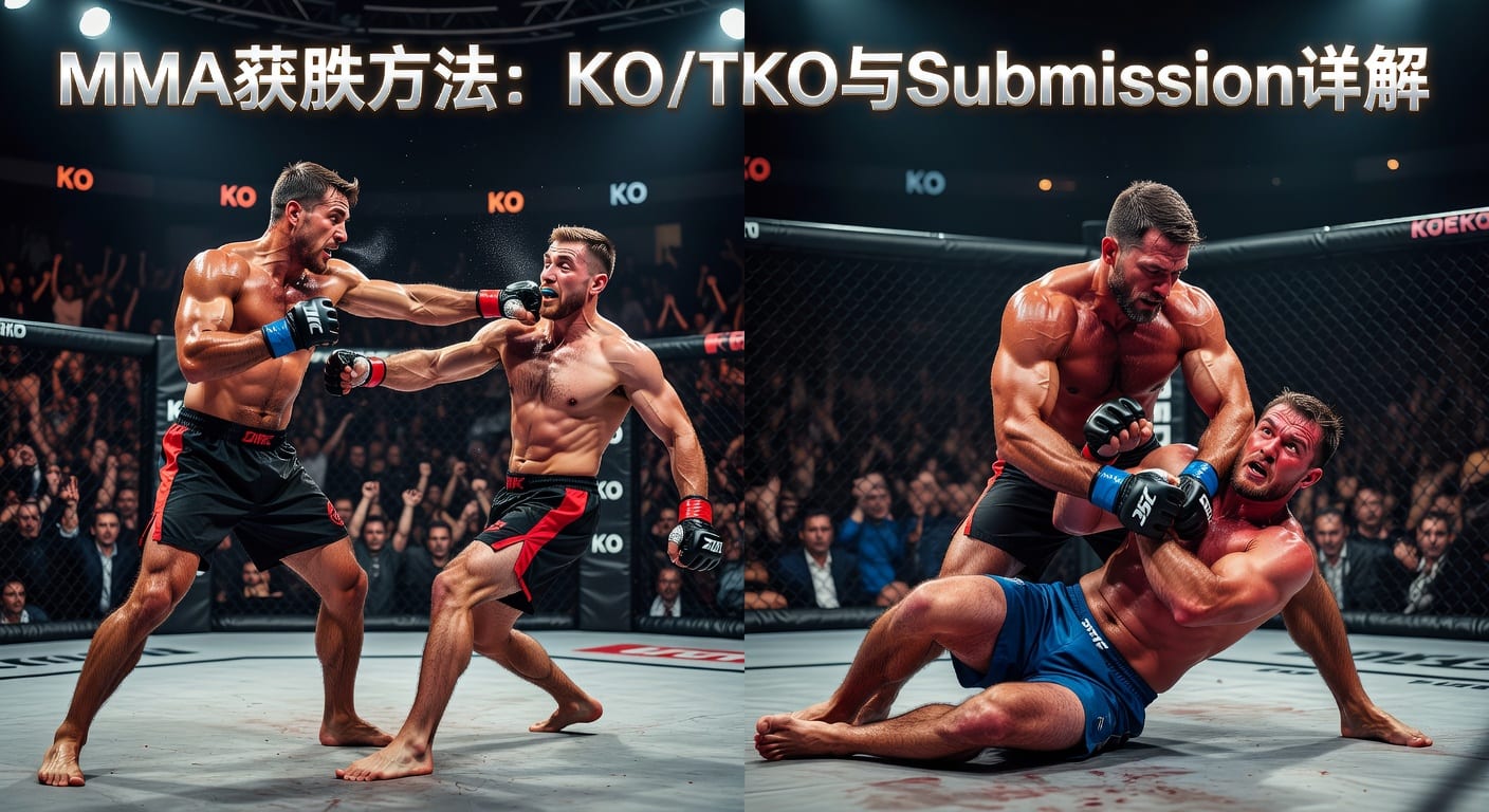 MMA方法 method of victory KO/TKO Submission 结果解读